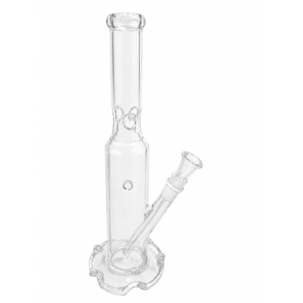 Gl.Bong 35cm. dia-55/34mm.+eis  blumen base