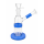 Glass Bong 19 cm. dia-45mm.18,8mm. schliff  +6 arm pelculaterbase und mund in blau farbe.