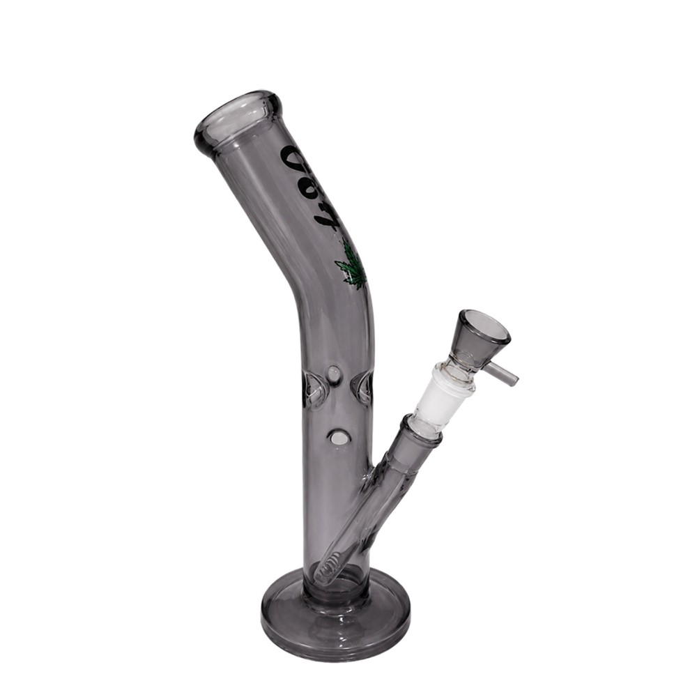 Glass Bong  Black Transarent .32CM. 18,8mm.schliff.mit  Steck chillum