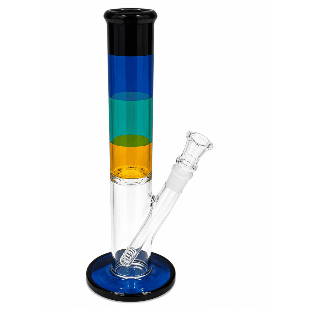 Glass Bong 30cm. 18,8mm. schliff  dia-40mm. 4 farbig