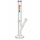 Heavy GlasBong  Hoch 42cm. Schliff18,8  mit Bullet Stampel mit Eis und Steck Chillum