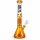 Glas Bong mit Bauch Amber/transparent 8arm Pelculater mit Steck Chillum.+Eis
