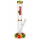 Blumen Base Farbige Glas bong Hoch 43 cm. mit Eis18,8mm