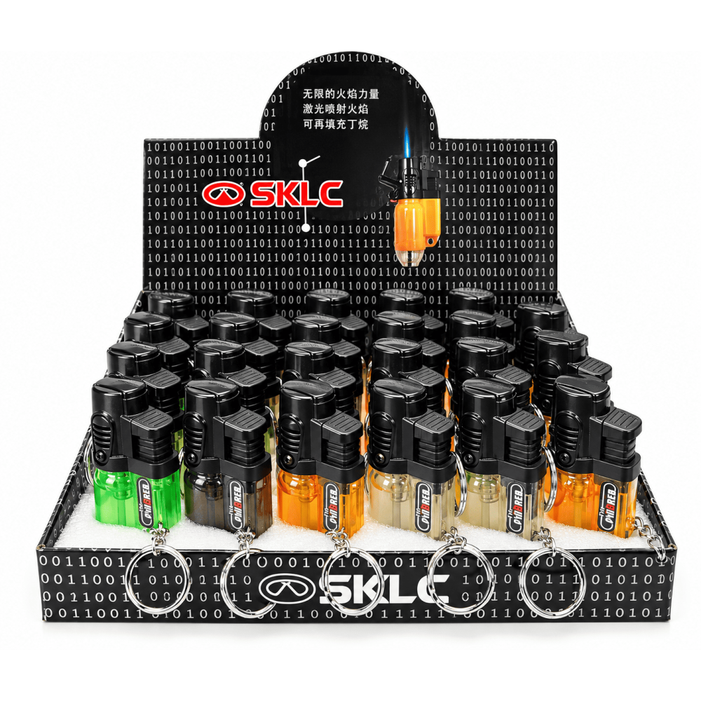 FZG  mit Kette & Kappe in 4 Farben Sortiert  Ohne Gas 15er pack 