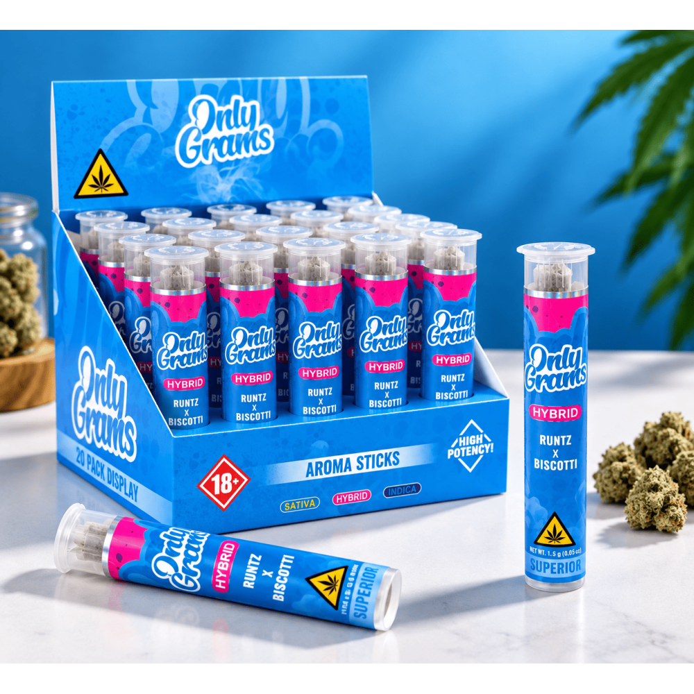 Only Grams Aroma Sticks " Runtz +Biscotti " Hybrid 1x1,5g =VE  20 Stück
