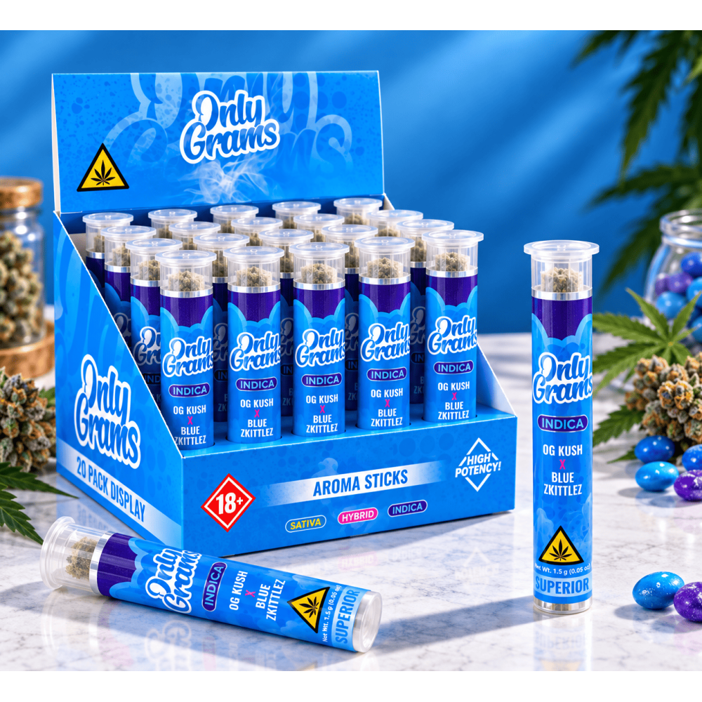 Only Grams Aroma Sticks " OG Kush + Blue Zkittlez " Indica, 1x1,5g 