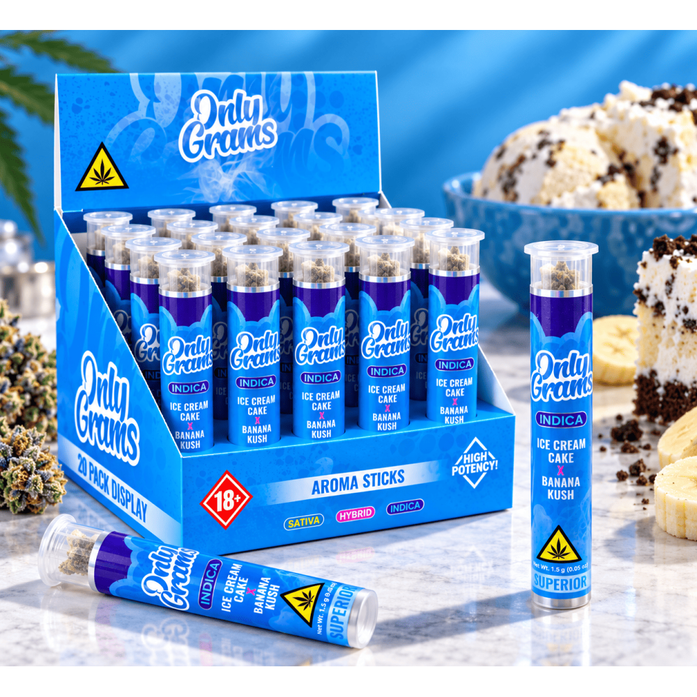 Only Grams Aroma Sticks " Ice Cream Cake + Banana Kush " Indica, 1x1,5g 