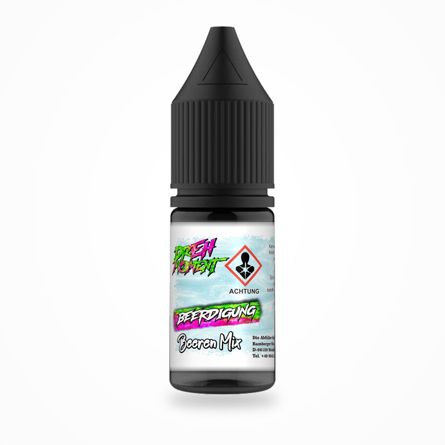 DrehMoment Superior " Beerdigung / Beeren Mix " 96% Liquid 10ml Mit Steuerbadrolle 