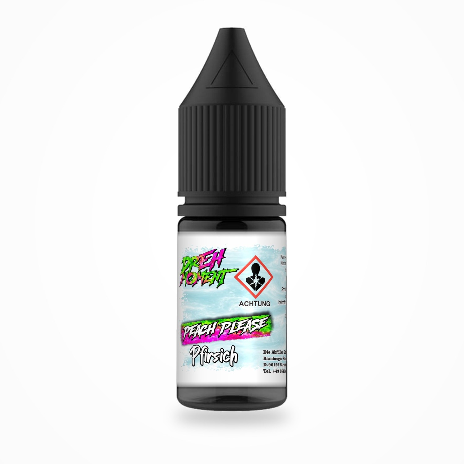 DrehMoment Superior " Peach Please / Pfirsich " 96% Liquid 10ml Mit Steuerbadrolle 