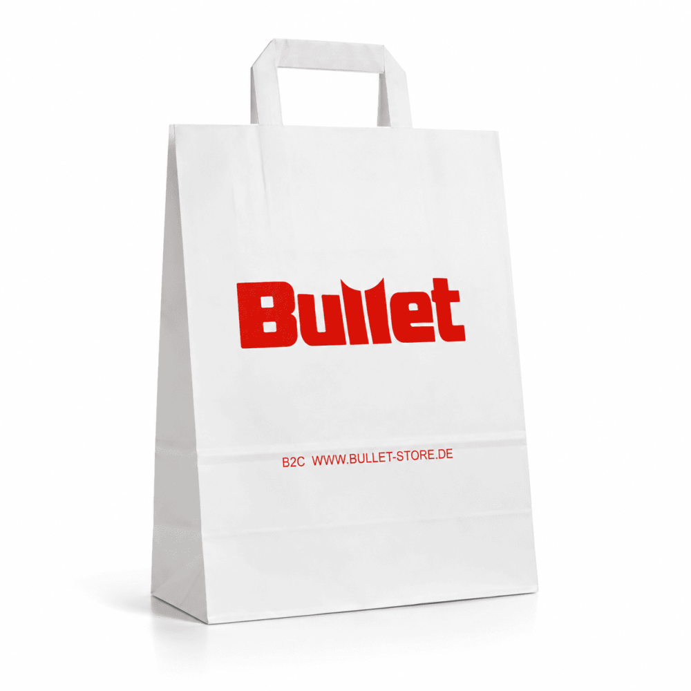 Bullet Tr.Tasche Aus Weiß Papier 26x35x12cm VE250