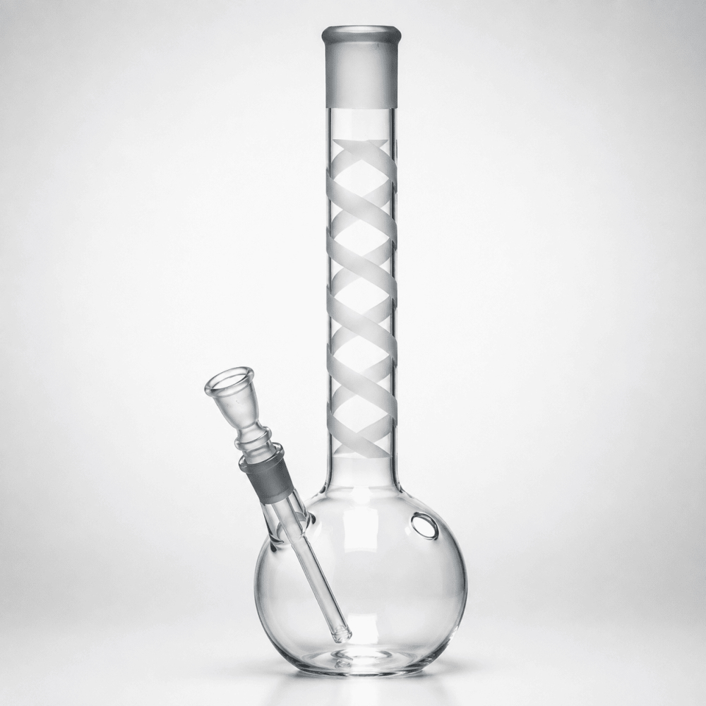 Sand Glasbong |H: 39cm, Schliff: 18,8, Ø: 40mm