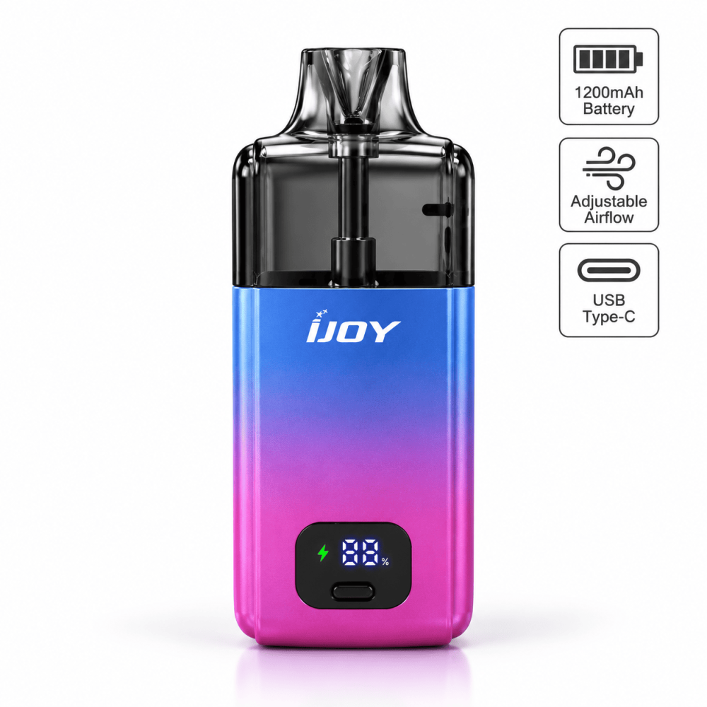 IJOY Mercy Pod | Batterie 1200 mAh | Type – C, 10 ml | Lila-Blau Farbe