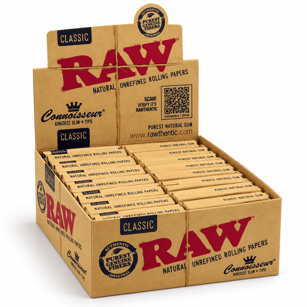 Raw Blättchen King Size Slim + Filtertips 24er Box