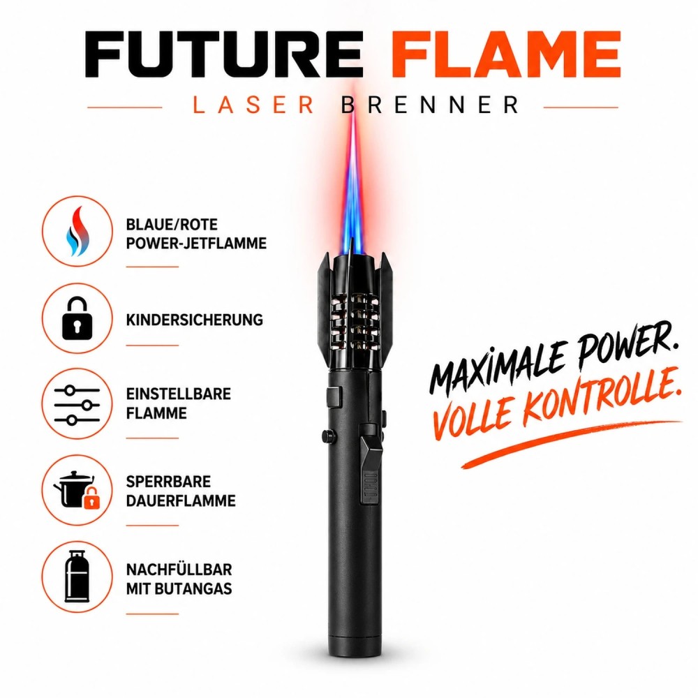 Tobaliq Jet-Flame Brenner H-20,5 cm "Future Flame" VE-6