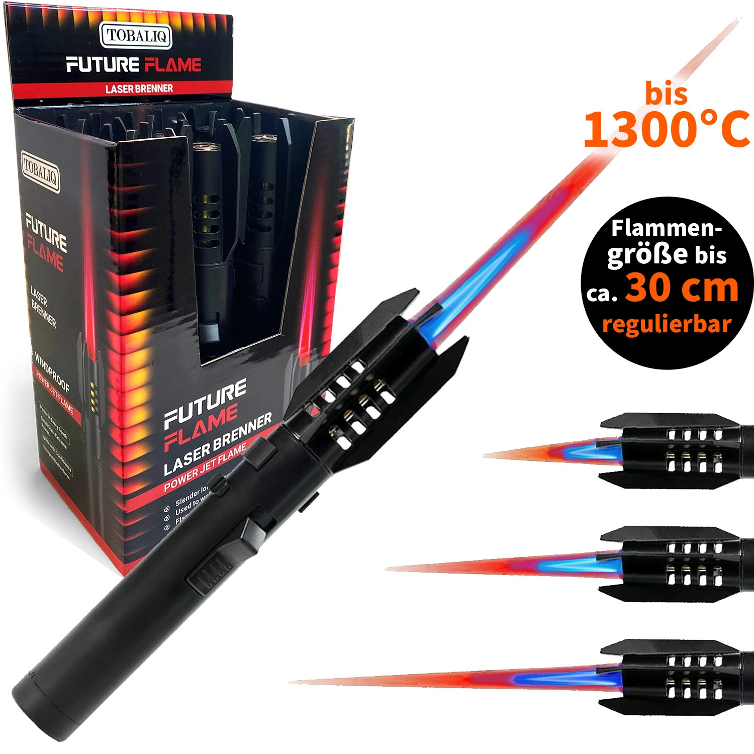 Tobaliq Jet-Flame Brenner H-20,5 cm "Future Flame" VE-6