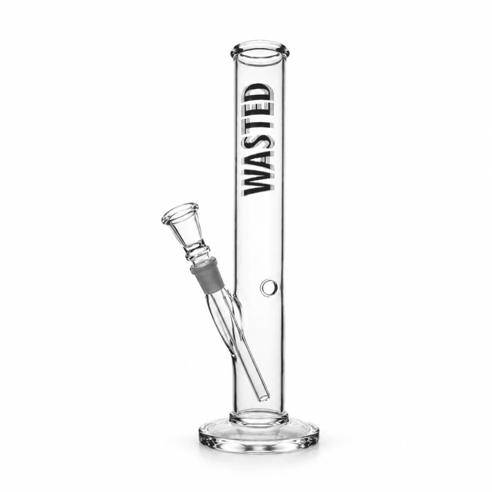 Wasted Glasbong | Zylindrische Form | Ø: 40mm H: 33cm, Schliff: 14,5mm