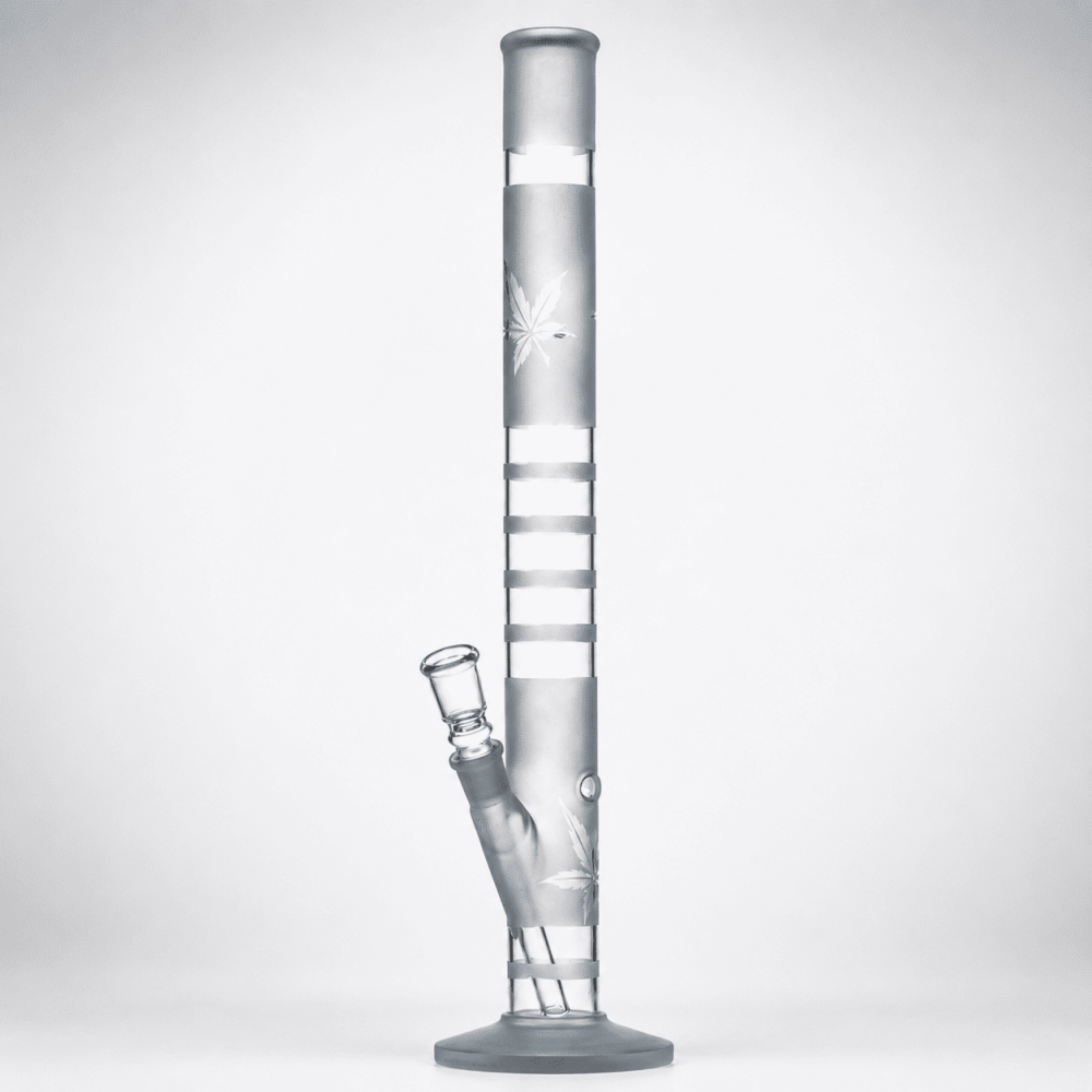  Sand Glasbong | Zylindrische Form | H: 46 cm Schliff: 18,8mm Ø: 40 mm