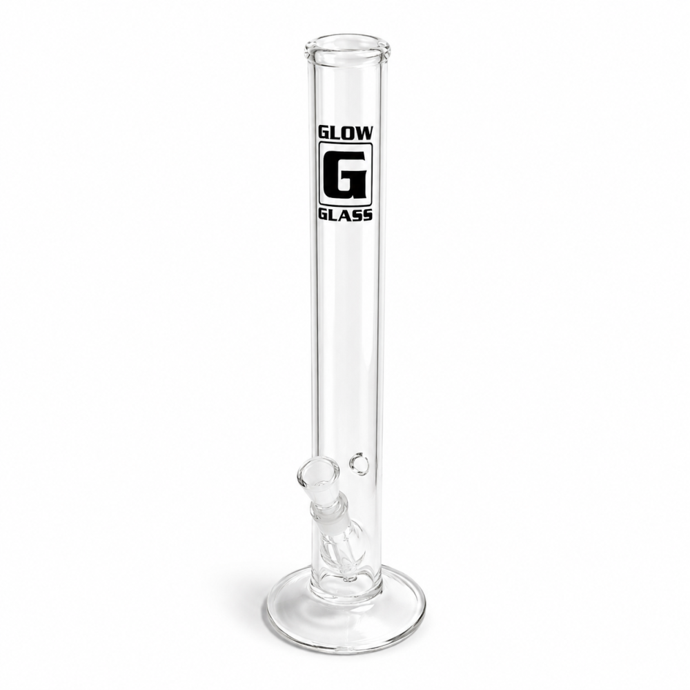 Glow Glasbong | Zylindrische Form | H: 42 cm Schliff: 18,8 mm Ø: 50 mm