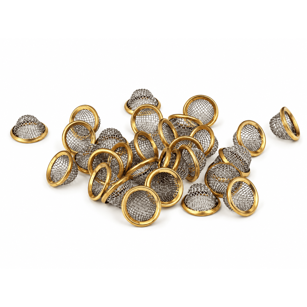 Edelstahl Schüssel Siebe mit Rand,  Größe: 12 mm, Packung mit 100 Stück