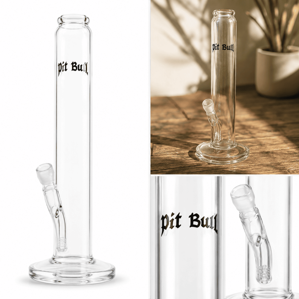 Glasbong 'Pit Bull' | H:45cm Schliff: 18.8mm Ø: 80mm
