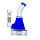  Heavy Glass  Bong 16cm.mit Defuser   mund und Bauch  in Blau Farbe.14,5 mm.