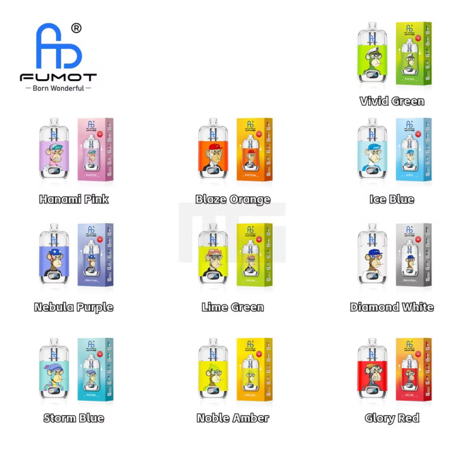 Fumot Digital Box Pod Mesh Coil „Glory Red“ – 850-mAh-Akku
