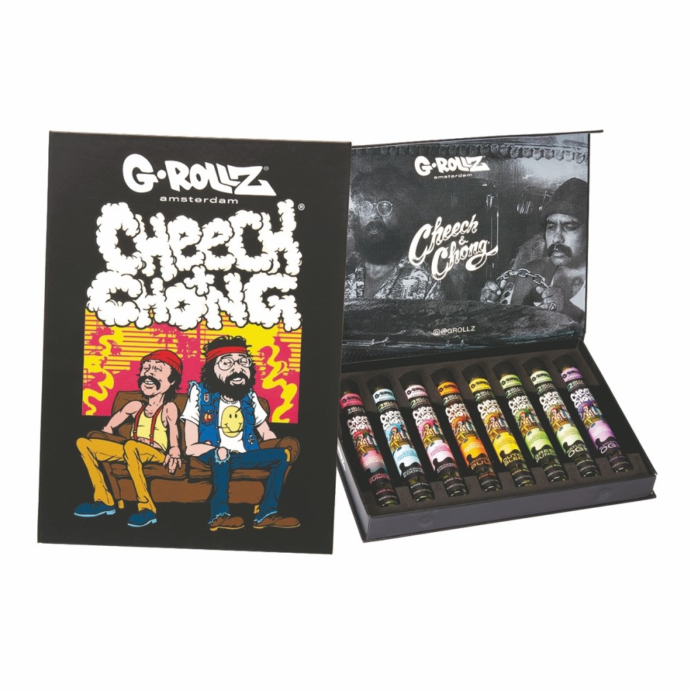 G-Rollz Cheech & Chong Geschenkbox – 9-Stück Premium-Smoking-Kit