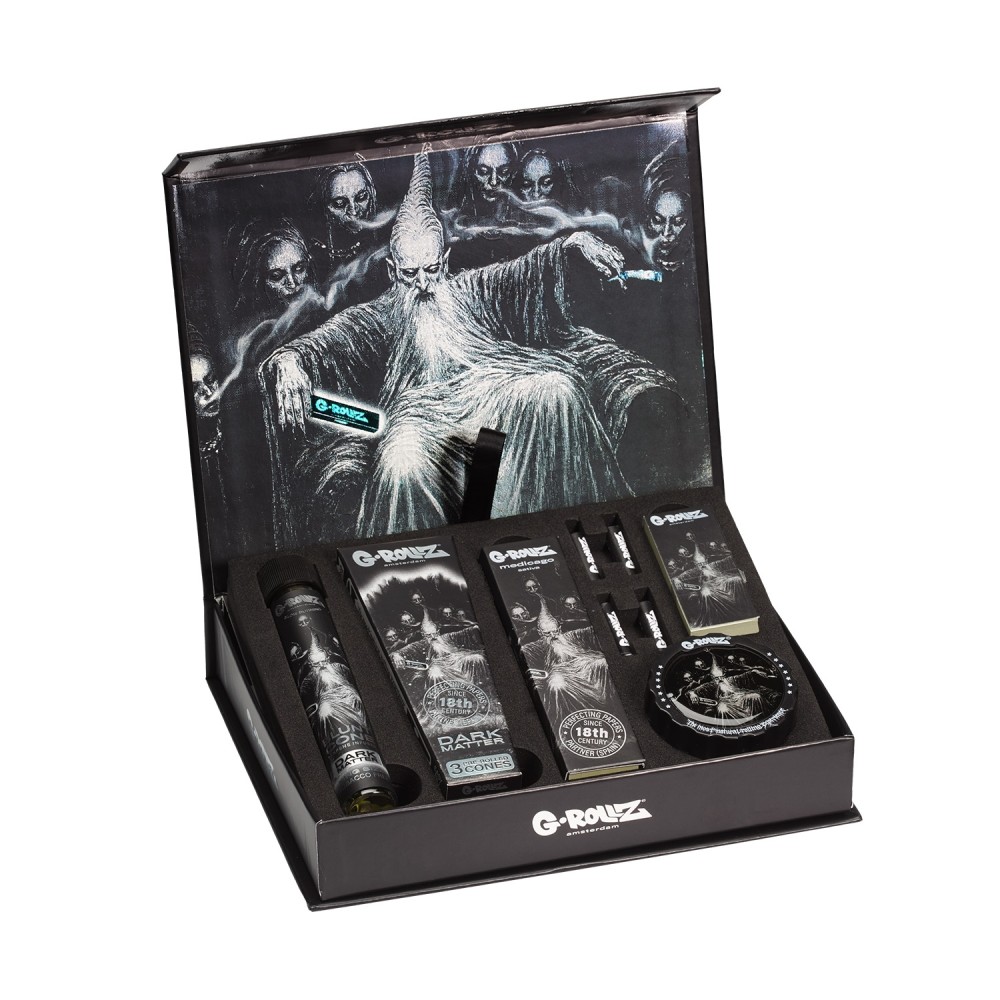 G-Rollz | Gift Box XS "Dark Matter" – 11-Piece Premium Smoking Kit