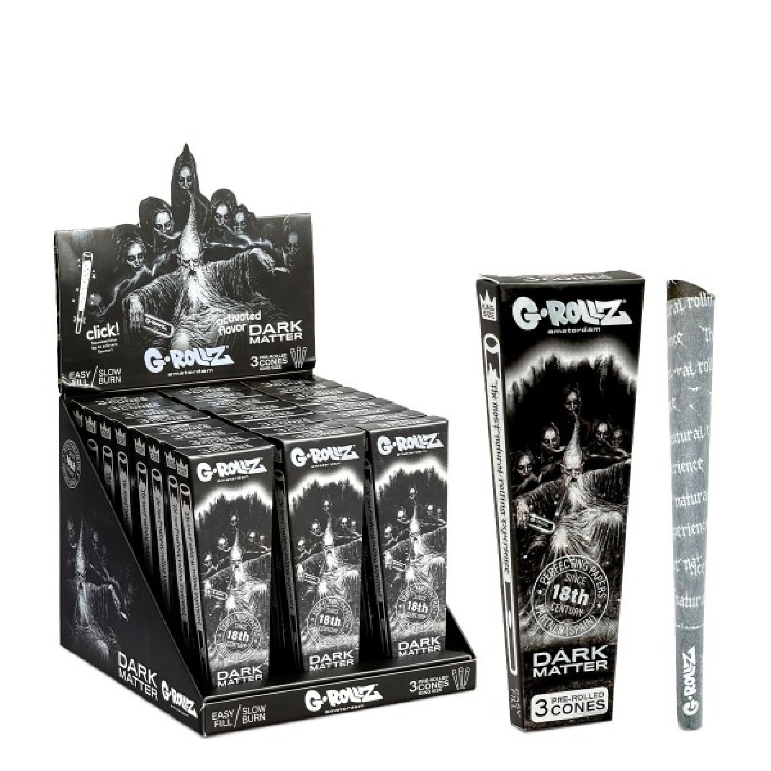 G-ROLLZ  " Dark Matter " 3er Pop Cones 24er Display