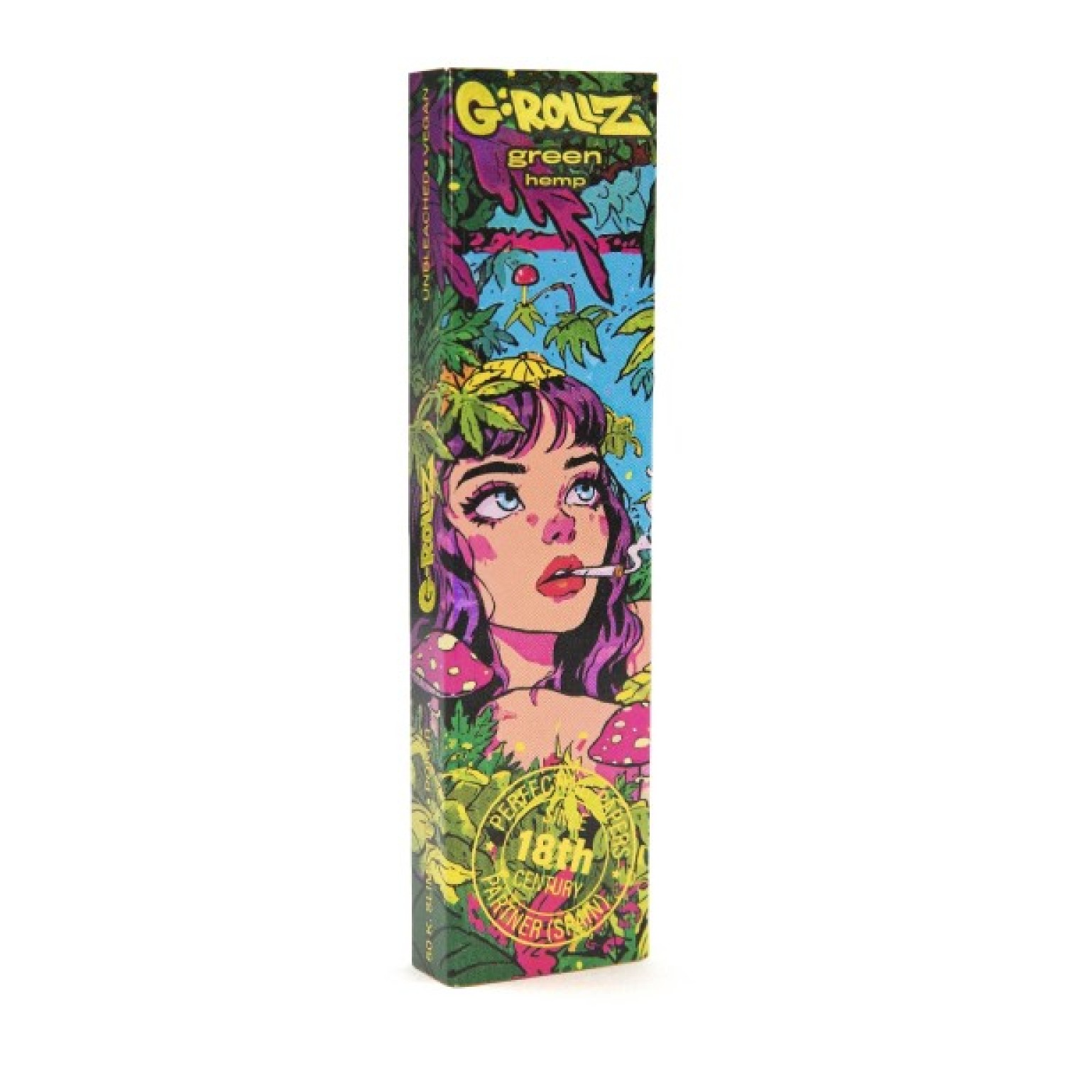 G-Rollz | Jungle King Size Grüne Papers mit Tips - 20er Display (50 Blättchen pro Heftchen)