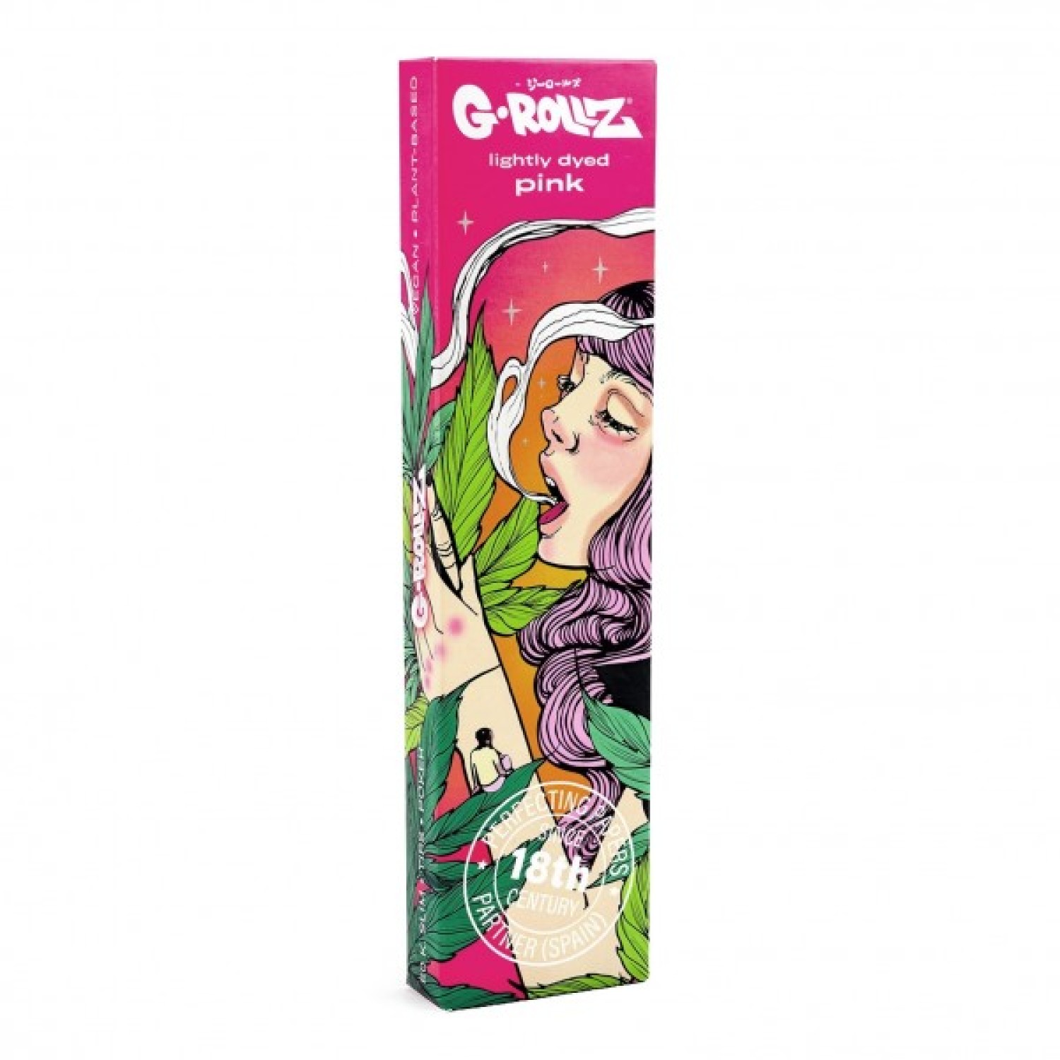 G-Rollz | ''Collosal Dream“ King Size Rosa Papers mit Tips – 50 Blättchen pro Heftchen (20er Display)