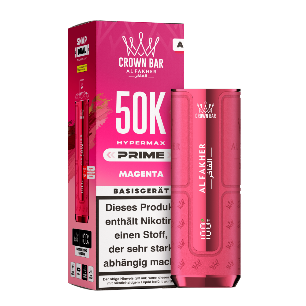 AL Fakher 50K Hypermax Prime Akku " Magenta " VE 5