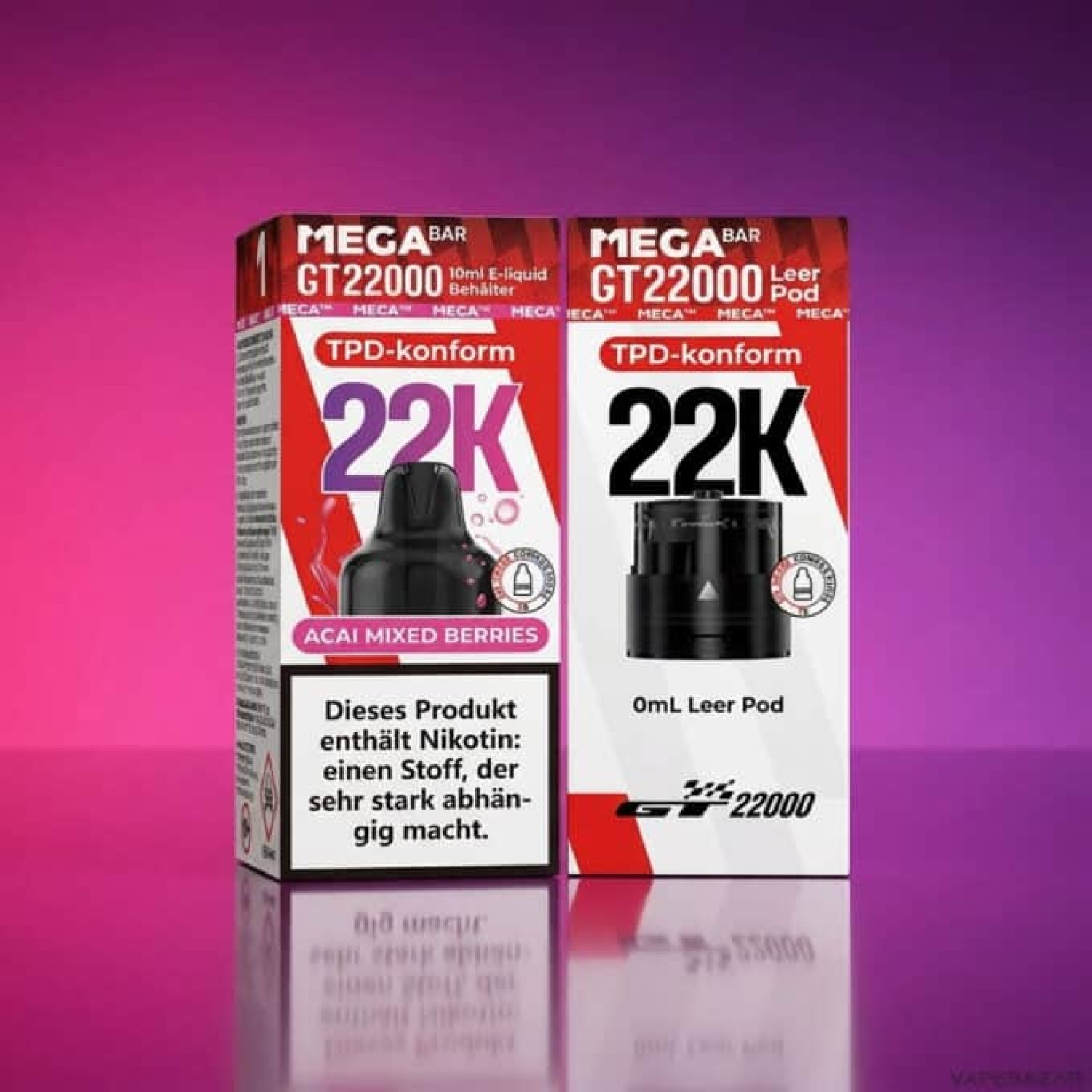 MegaBar GT 22000 Pod 10ml - Acai Mixed Berries
