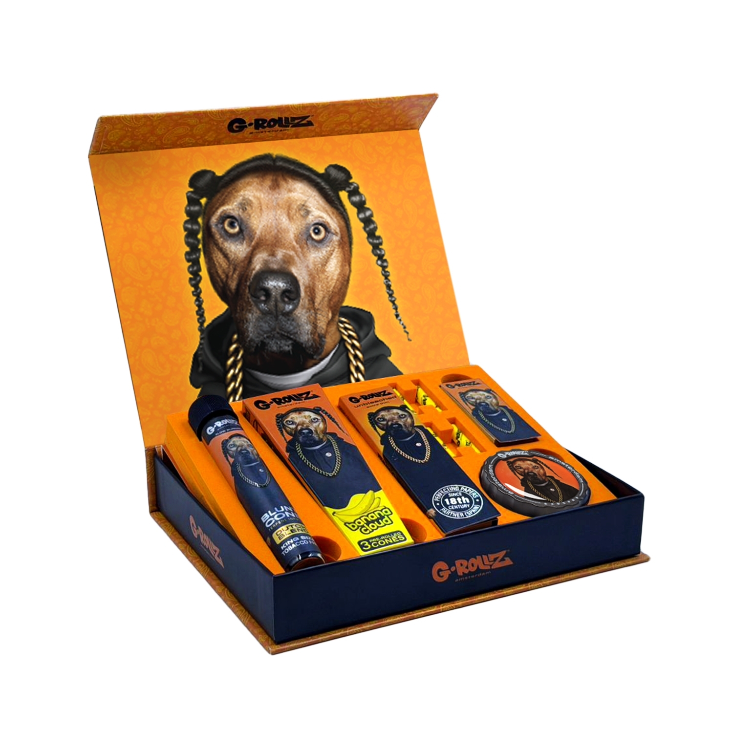 G-Rollz | Gift Box XS "Rap" – 11-Piece Premium Smoking Kit