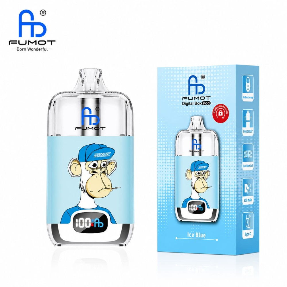Fumot Digital Box Pod Mesh Coil „Ice Blue“ – 850-mAh-Akku