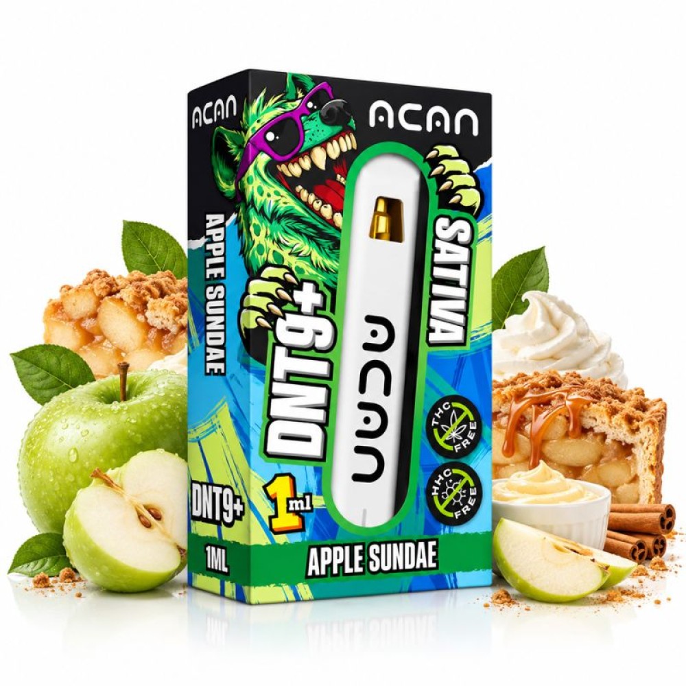 DNT9+ ACAN  Vape - "Apple Sundae" Sativa 1ml