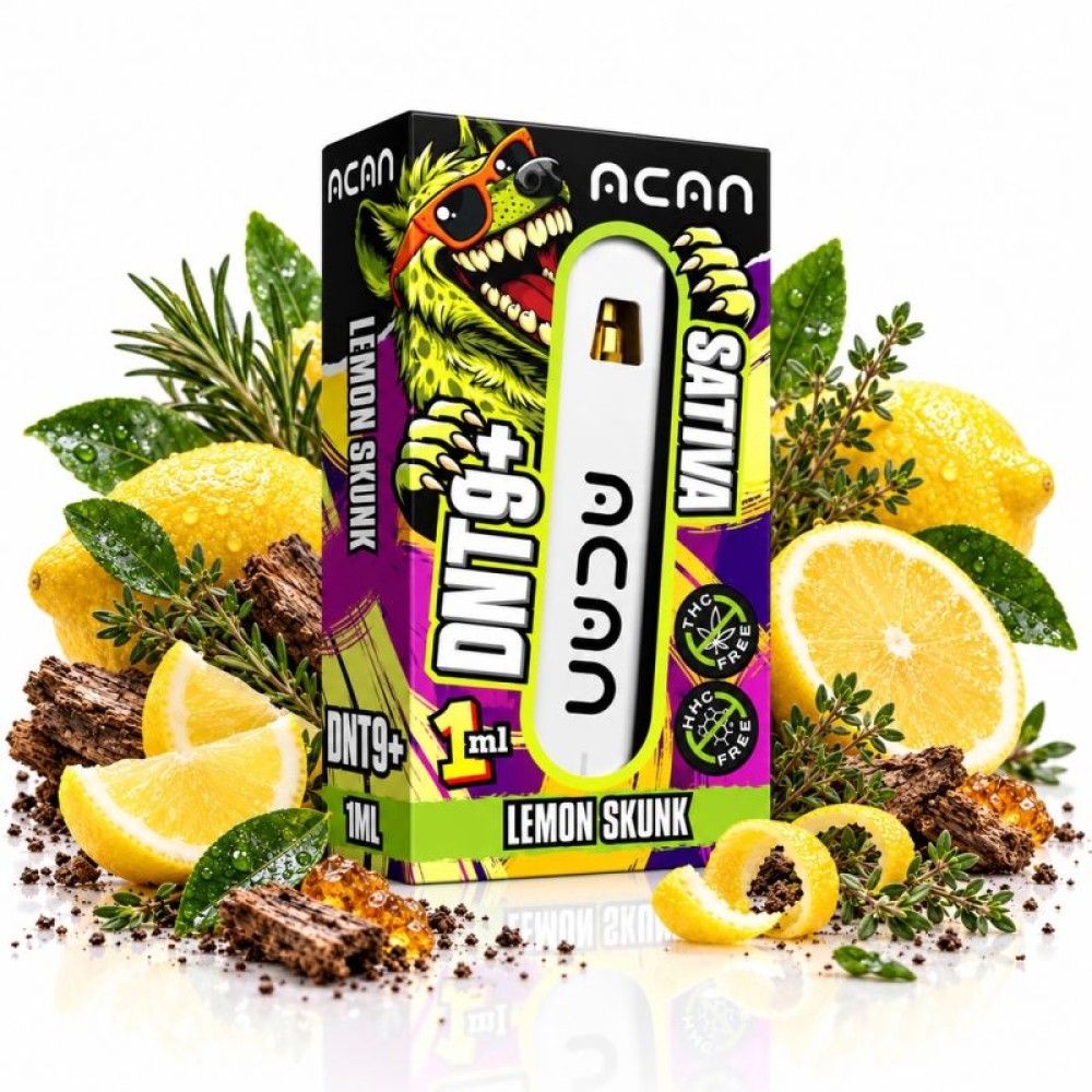DNT9+ ACAN  Vape - "Lemon Skunk" Sativa 1ml