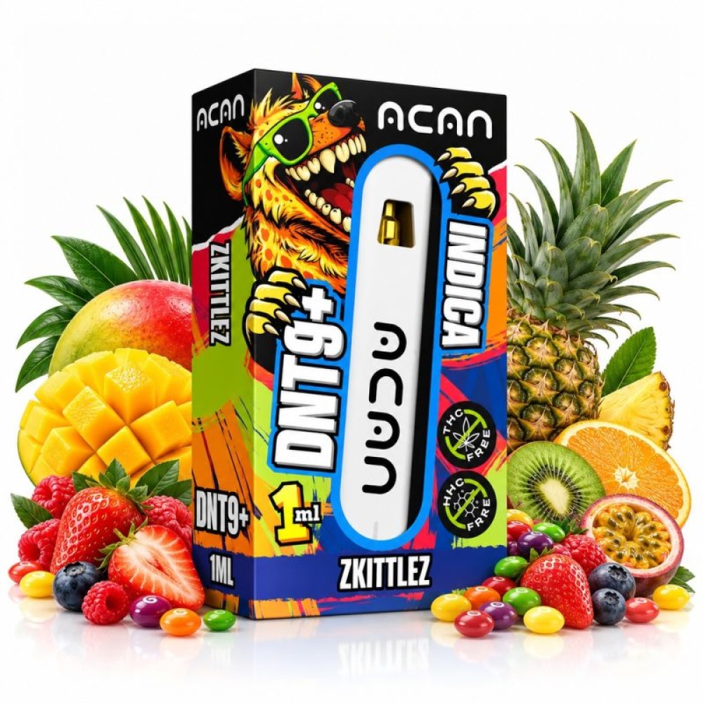 DNT9+ ACAN  Vape - "Zkittlez" Indica 1ml