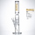 Bullet Gold Glass Zylinder | Hoch: 45cm Ø: 65/75/50mm Schliff: 18.8mm