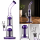 Glasbong mit 2 x Perkolator und Eis | H:35cm, Schliff: 18,8mm