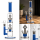 Schwer Glasbong mit 2 x Perkolator und Eis | H: 46cm, Schliff: 18,8mm