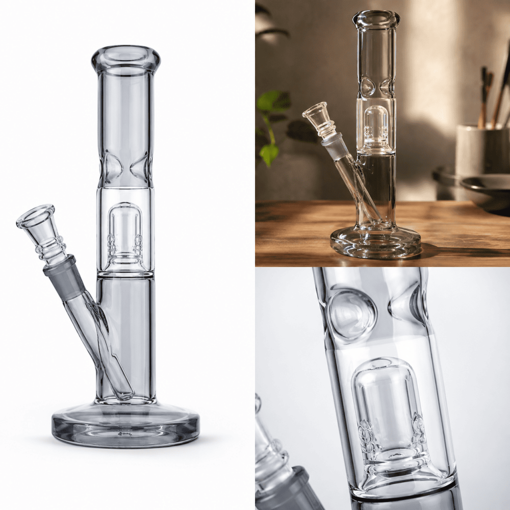 Glasbong mit Perkolator und Eis | H: 21cm Ø: 34mm Schliff: 14.5mm
