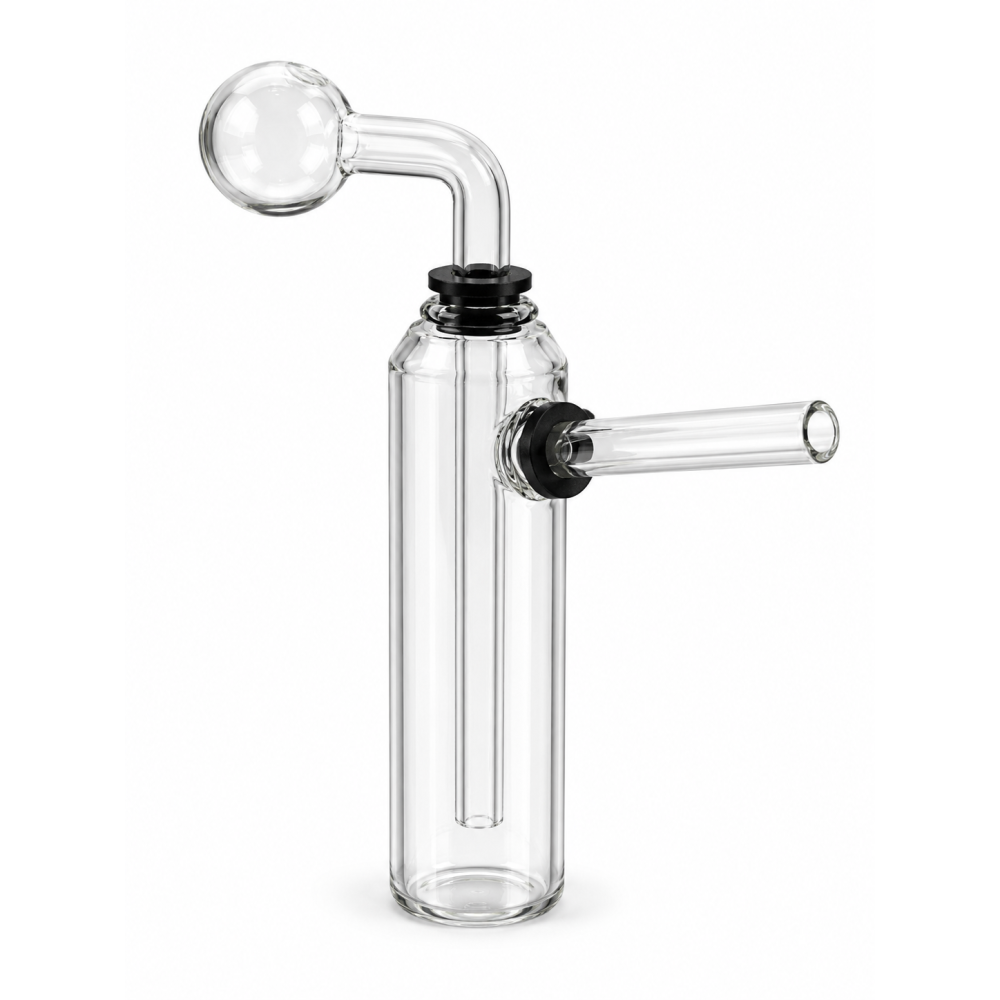  Glas-Ölbong | H: 14 cm. Ø 35 mm