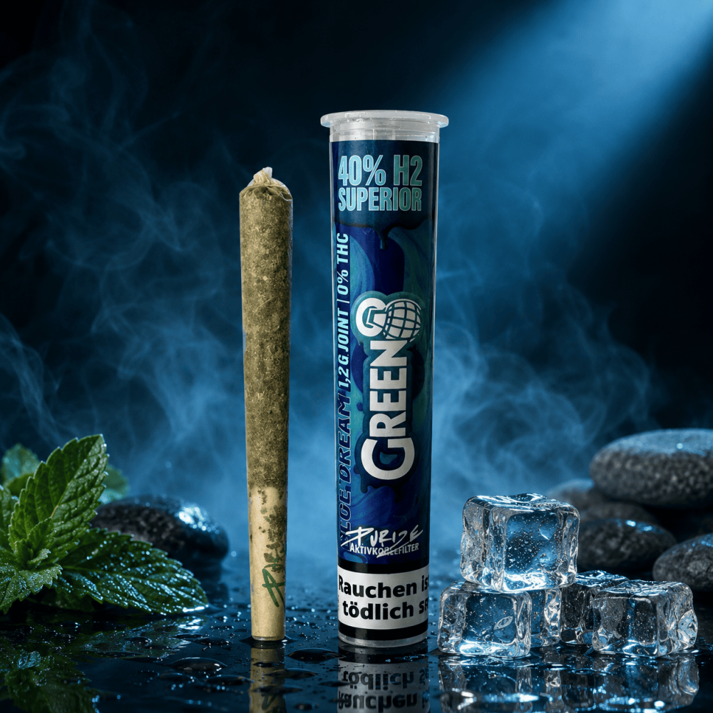 Green 8 Prerolled Joints H2 Superior "Blue Dream" 