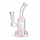 Heavy Glasbong mit Diffusor | Pink Farbe |  H: 16cm Schliff: 14.5mm