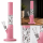 Glasbong mit gedrehtem Rohr und Eis | H: 38cm, Rohr: 50mm, Schliff: 18,8mm