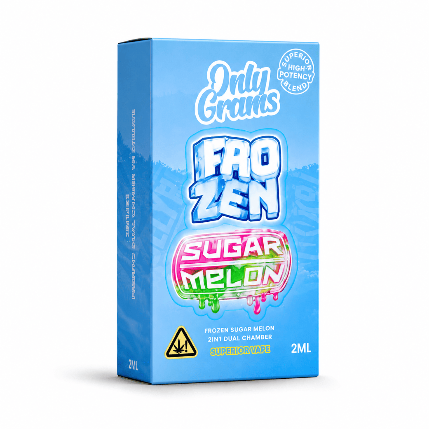 Only Grams Vape " Fro Zen / Sugar Melon " 2ml Only Grams Vape " Fro Zen / Sugar Melon " 2ml