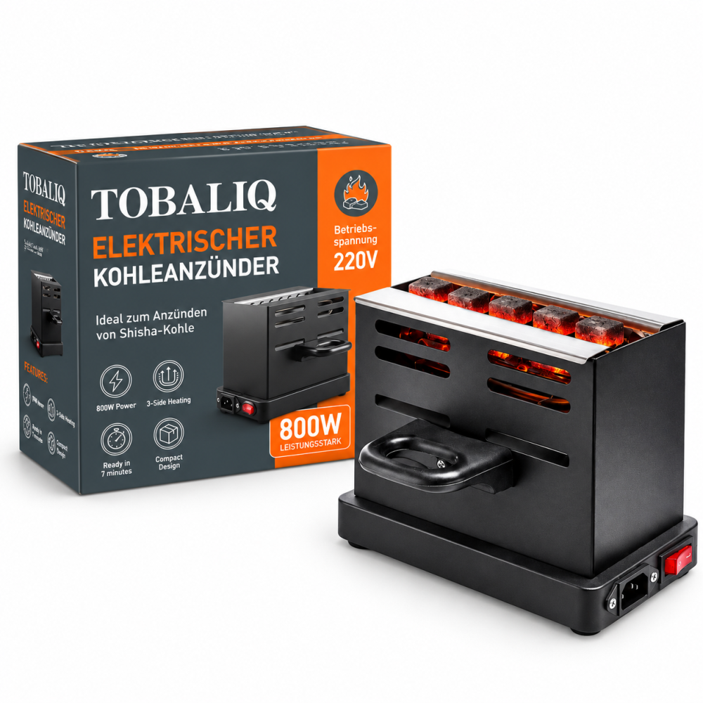 Toaster Elkek. Kohle Anzunder 800w Schwwarz ca.18,x14cm hoch