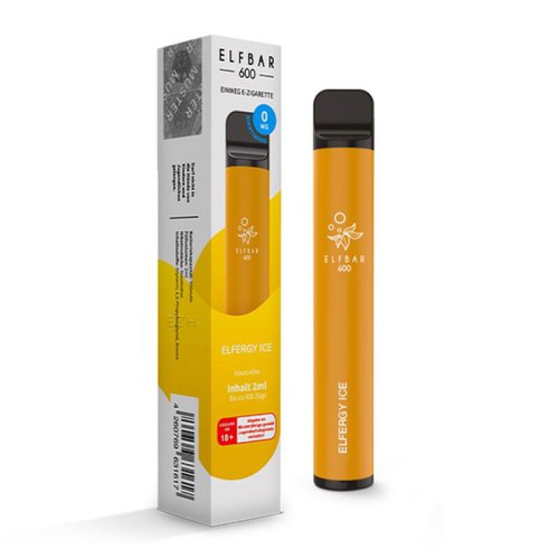ElfBar 600 – Energy Ice 20mg/ml Nikotin mit Steuermarke